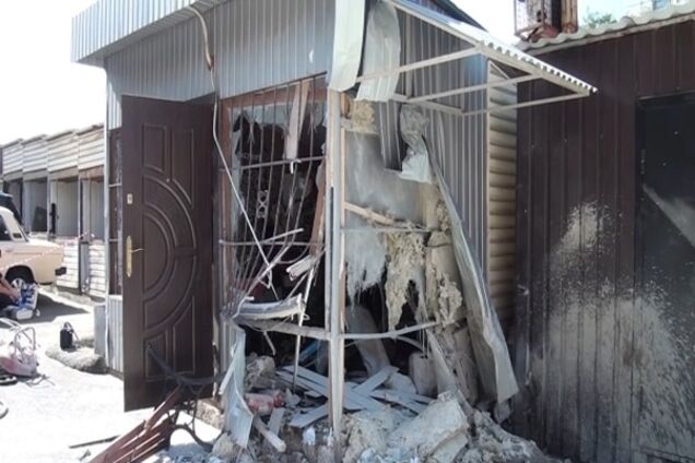 В Киеве взорвался киоск