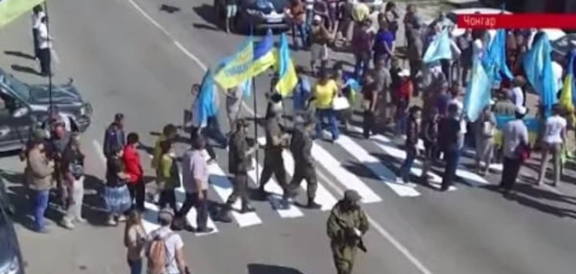 Как выглядит блокада Крыма с высоты: видео с дрона