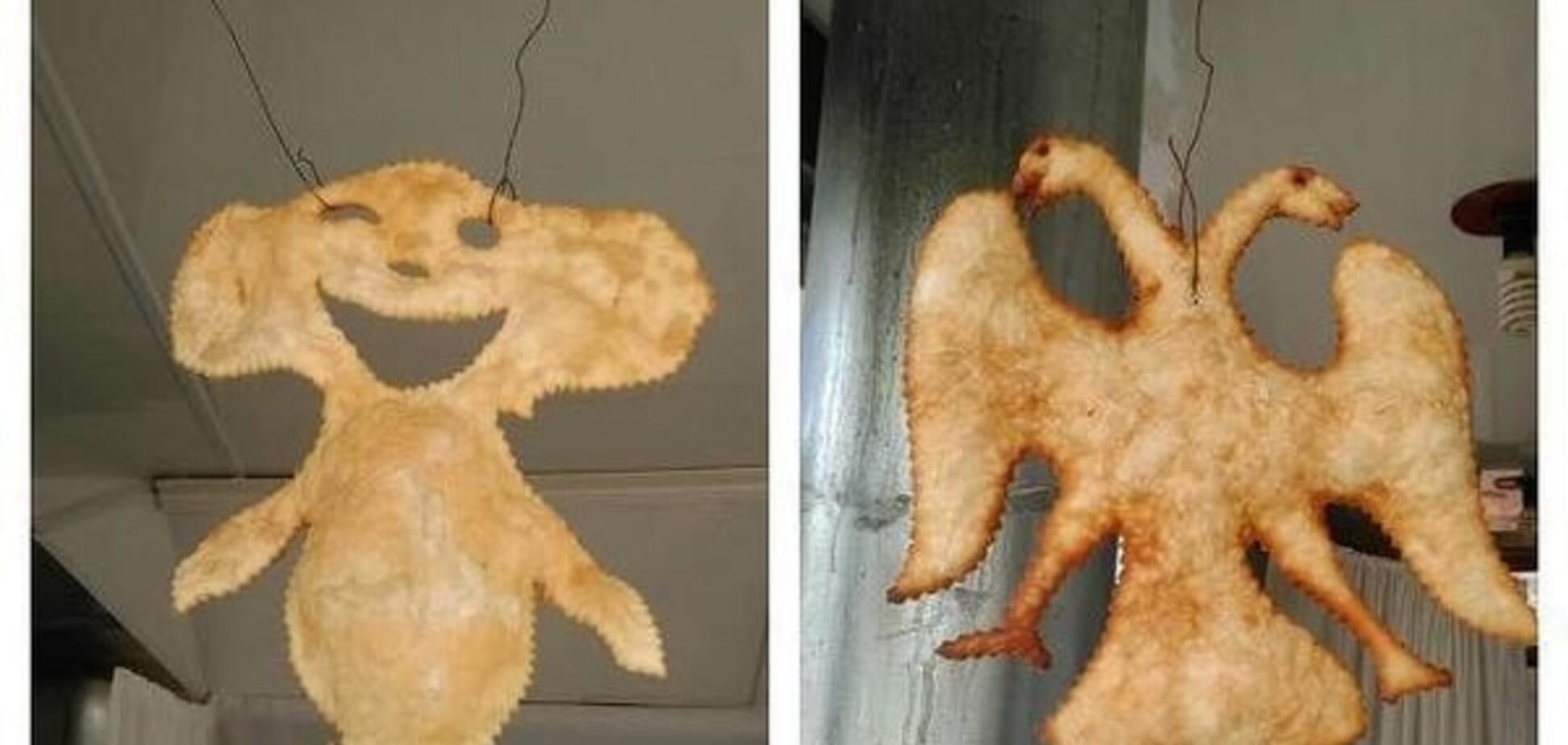 В Крыму российский герб 'пустили' на чебуреки: фотофакт