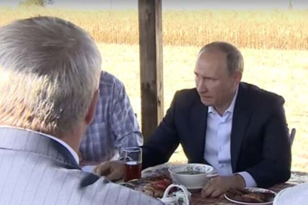 Не отравили. Путин пообедал с фермерами за одним столом: видеофакт