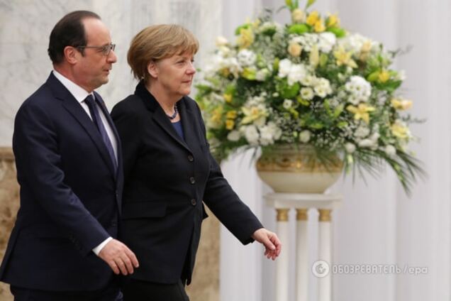 Путин проведет переговоры с Меркель и Олландом в Париже