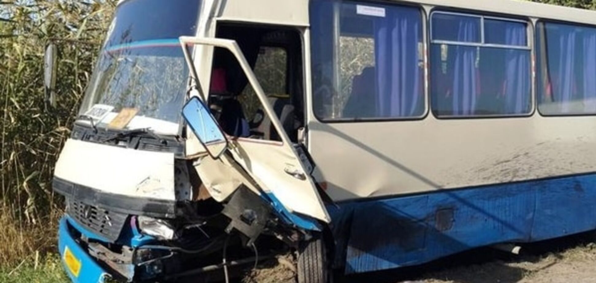 В аварии на Донетчине пострадали 8 детей: фото с места ДТП