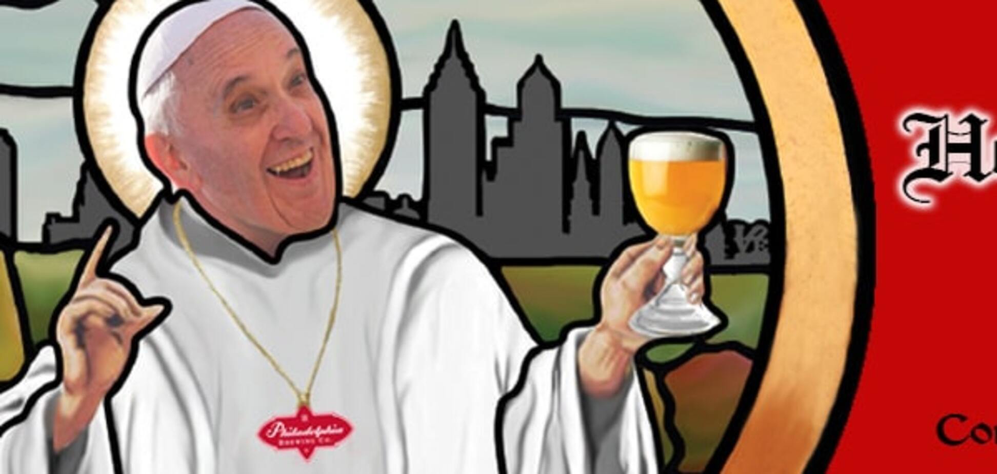 В США выпустили 'спасительное' пиво с Папой Римским на обложке