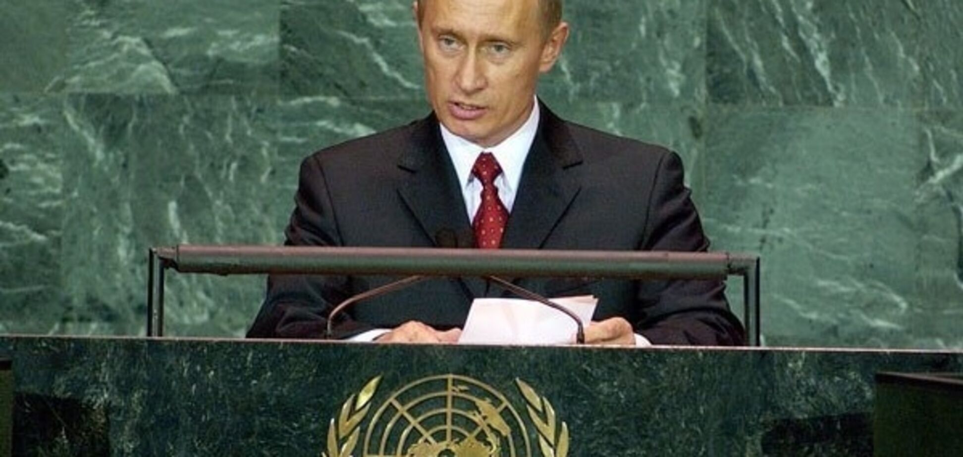 Он в ООН, или Путин не Цицерон