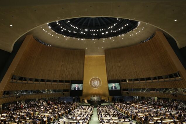 Украинцы отказалась слушать Путина и покинули Генассамблею ООН: видеофакт