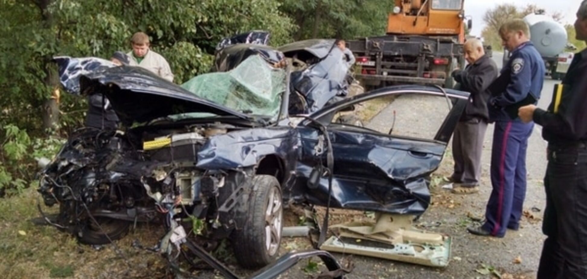 На Черкасщине Jaguar разбился вдребезги: четверо погибли. Фото с места ДТП