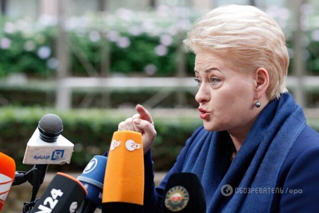 Грибаускайте пристыдила Путина: это мы слышали сто лет назад