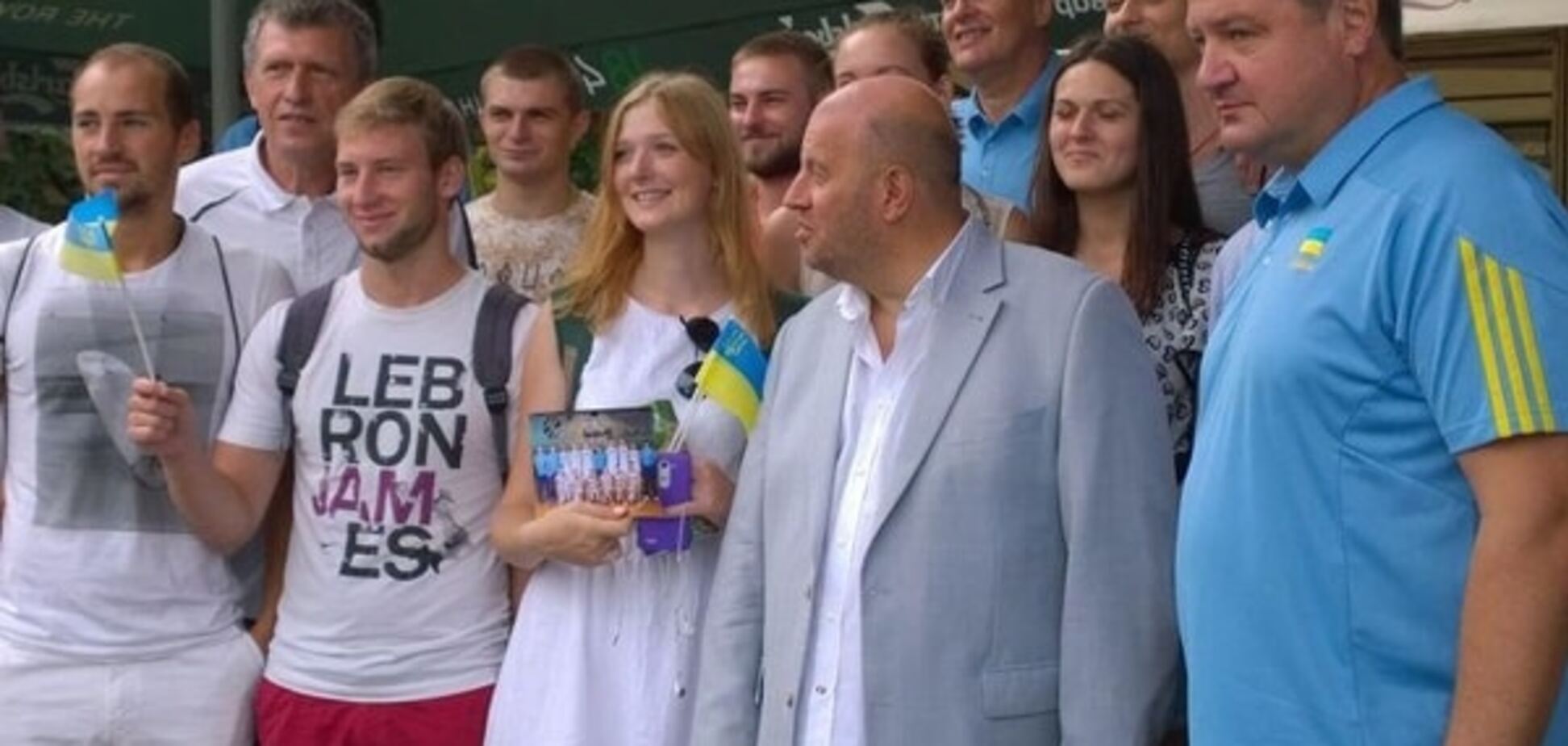 Евробаскет-2015. Фанаты патриотично проводили сборную Украины на турнир