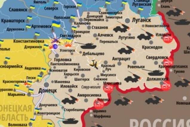 У Порошенко рассказали о провокациях террористов: карта АТО