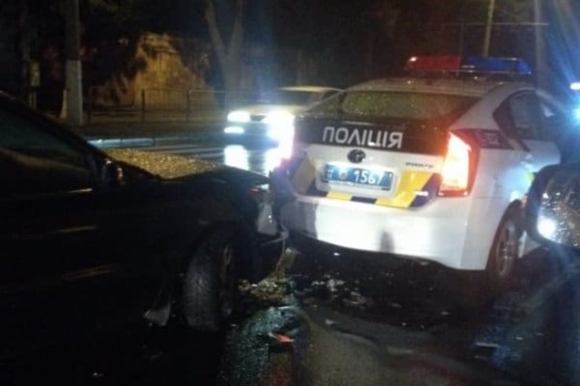 В Одессе произошло ДТП с участием авто полиции