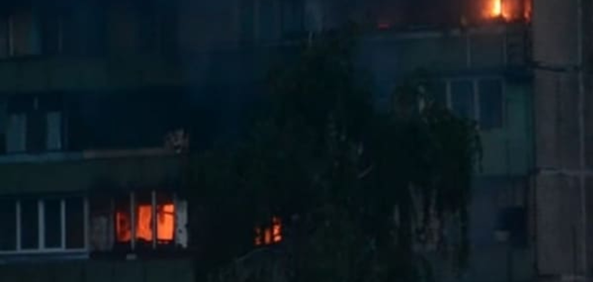 В Киеве ночью горела девятиэтажка
