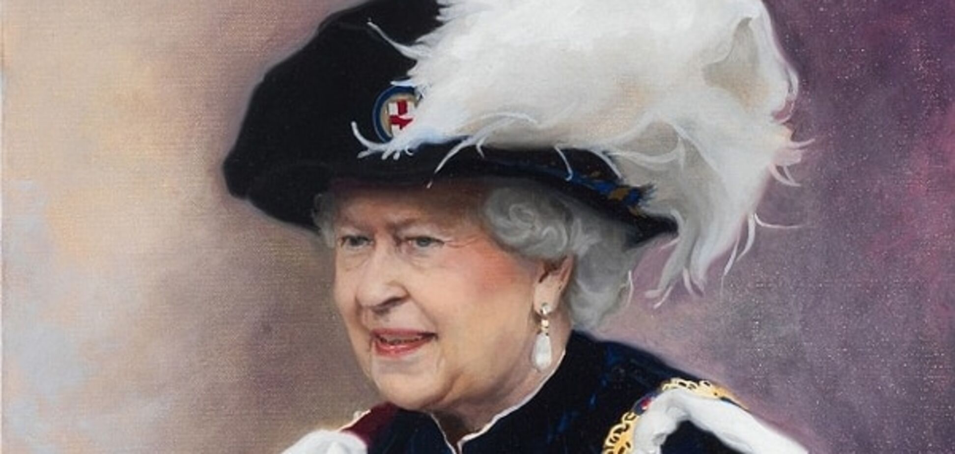 Бывший уборщик написал портрет королевы Великобритании, потратив на эскиз всего 10 минут