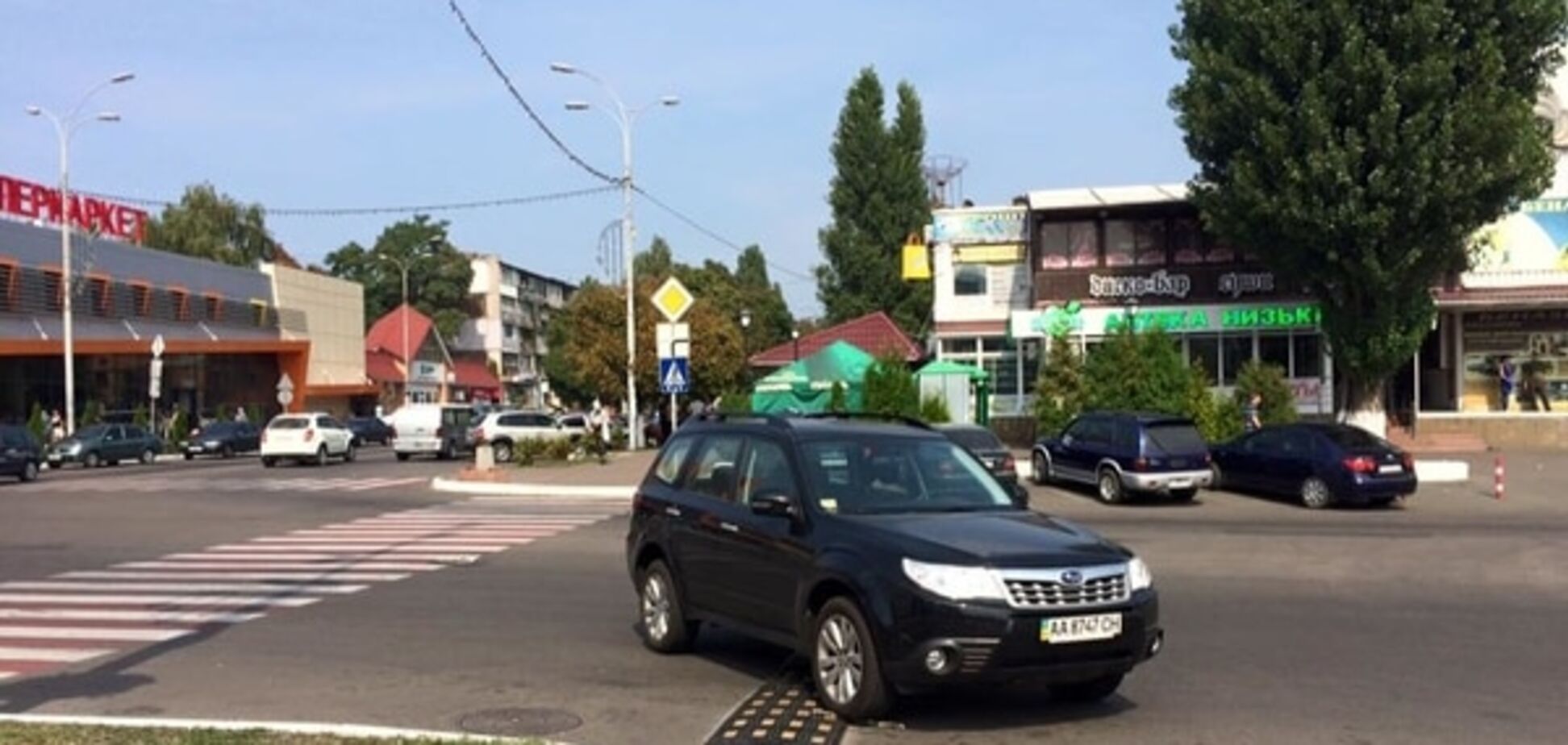 'Герой парковки' прикрыл собой лежачего полицейского