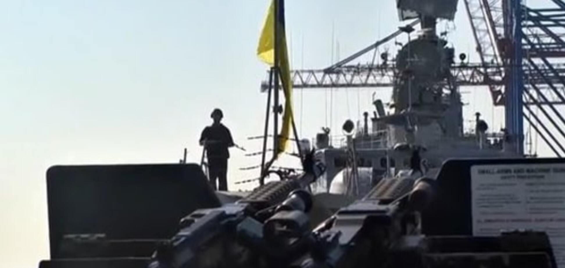 Появилось видео совместных учений украинского фрегата Гетман Сагайдачный и американского эсминца