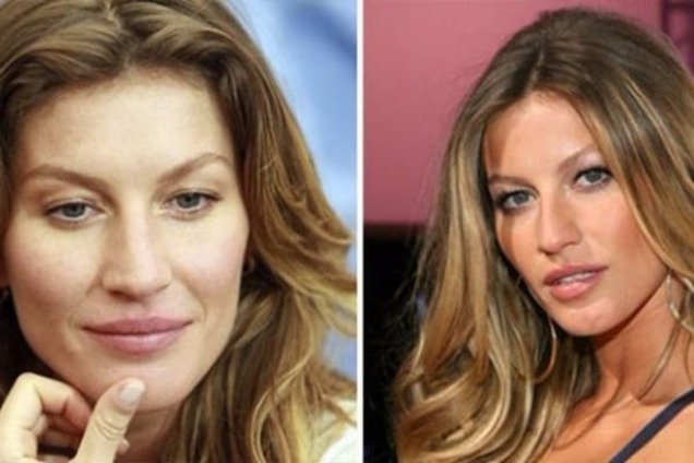 15 самых красивых женщин мира с макияжем и без