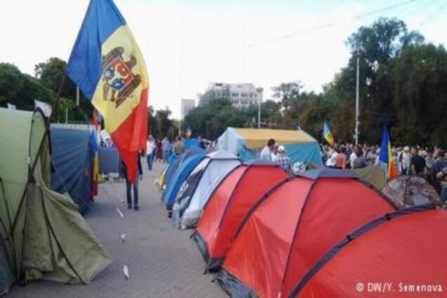 В центре Кишинева вырос 'Городок свободы'