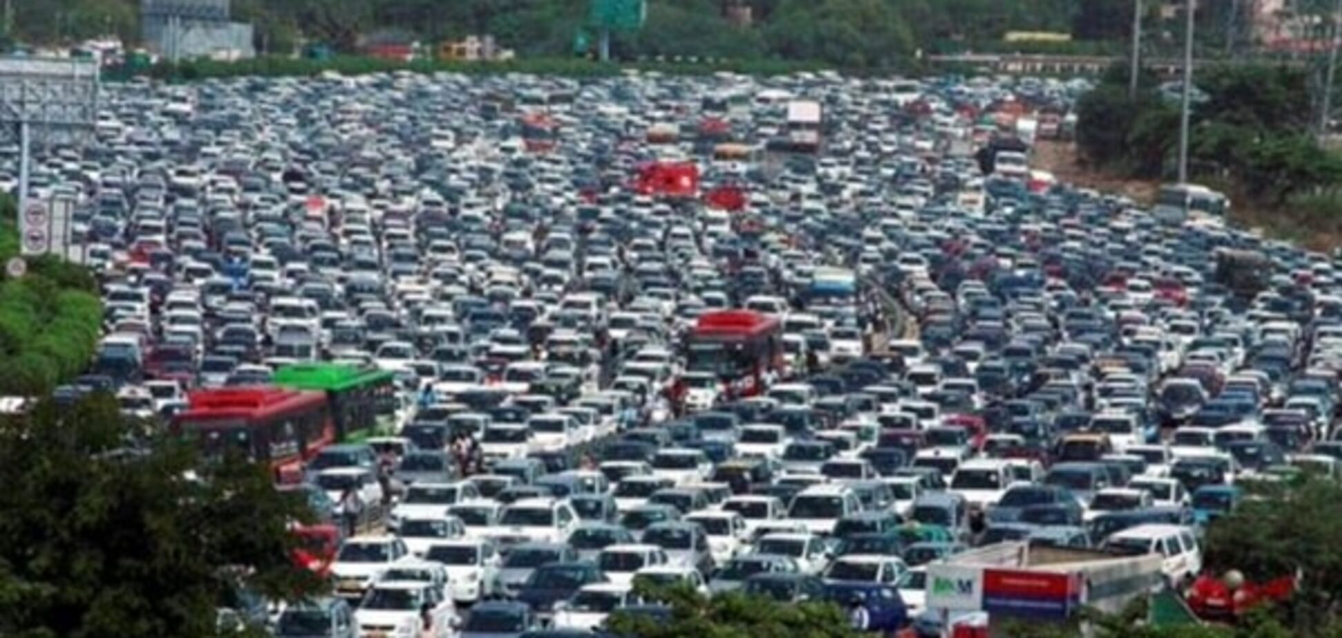 Самые большие автомобильные пробки в мире: фотофакт