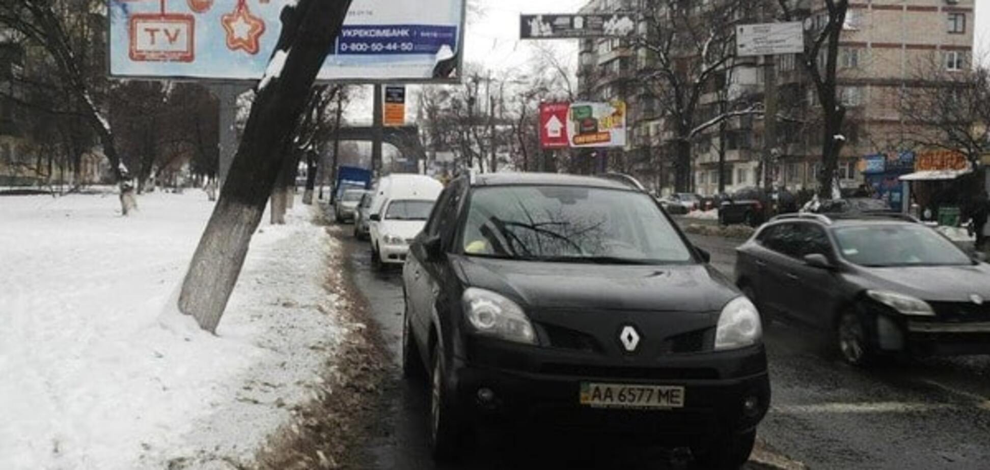 У Києві 'герої парковки' влаштували гуртовий перформанс
