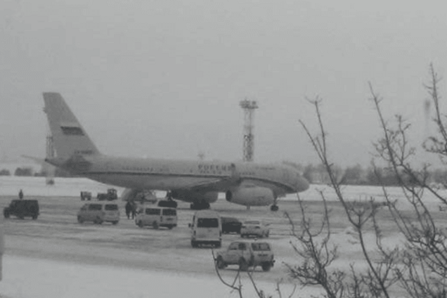 В Борисполе заметили самолет российской авиакомпании: фотофакт