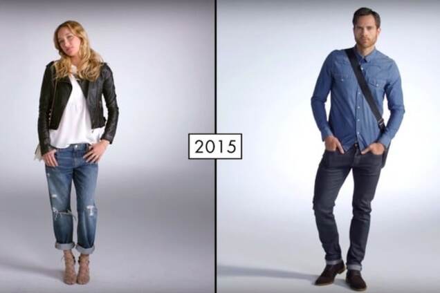 Эволюция моды за 2 минуты: как менялись наряды мужчин и женщин за последнее столетие