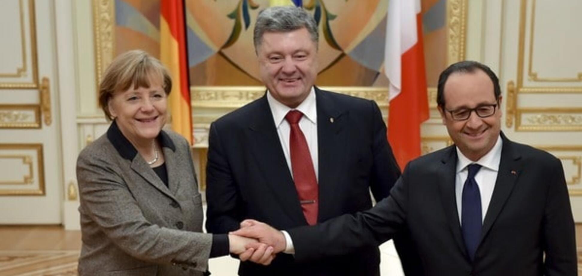 Порошенко обговорив з Меркель і Олландом виконання Мінських домовленостей