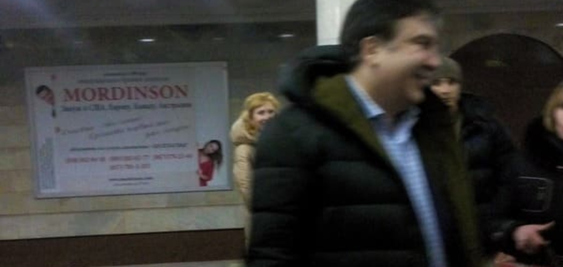Спустився: Саакашвілі помітили в харківському метро
