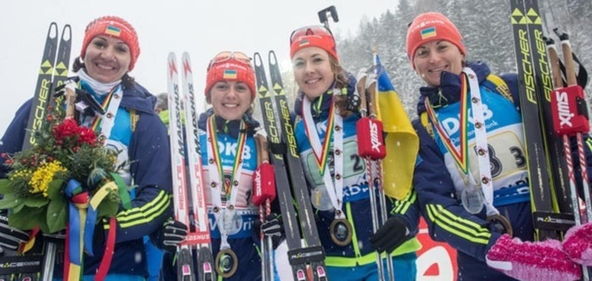 Украина вышла на второе место в Кубке наций по биатлону