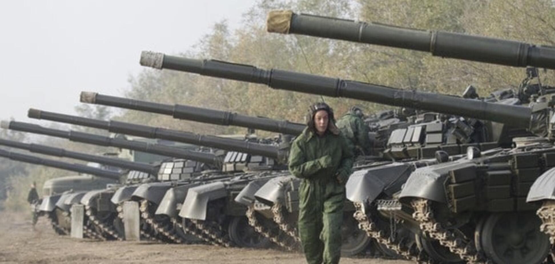 Российские войска на Донбассе отрабатывают танковое наступление - разведка