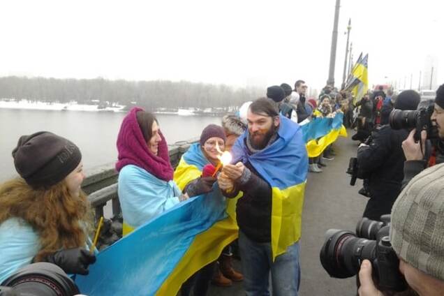 В Киеве День Соборности отпразднуют 'Живой цепью' и 'Факельным шествием'
