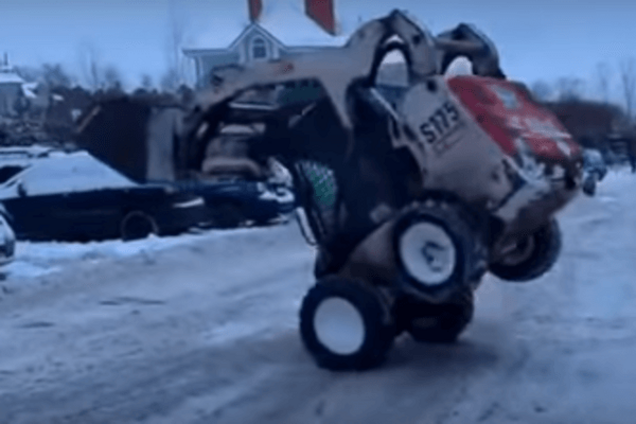 Аплодисменты в студию: снегоуборщик взорвал сеть зажигательным танцем