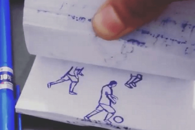 Болельщик воссоздал 'инопланетный' гол Месси с помощью ручки и бумаги: потрясающее видео