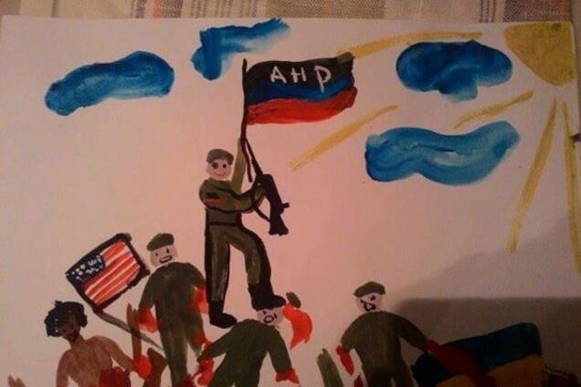 Сжигать геев и расстреливать украинцев: дети Донбасса шокировали учителей рисунками