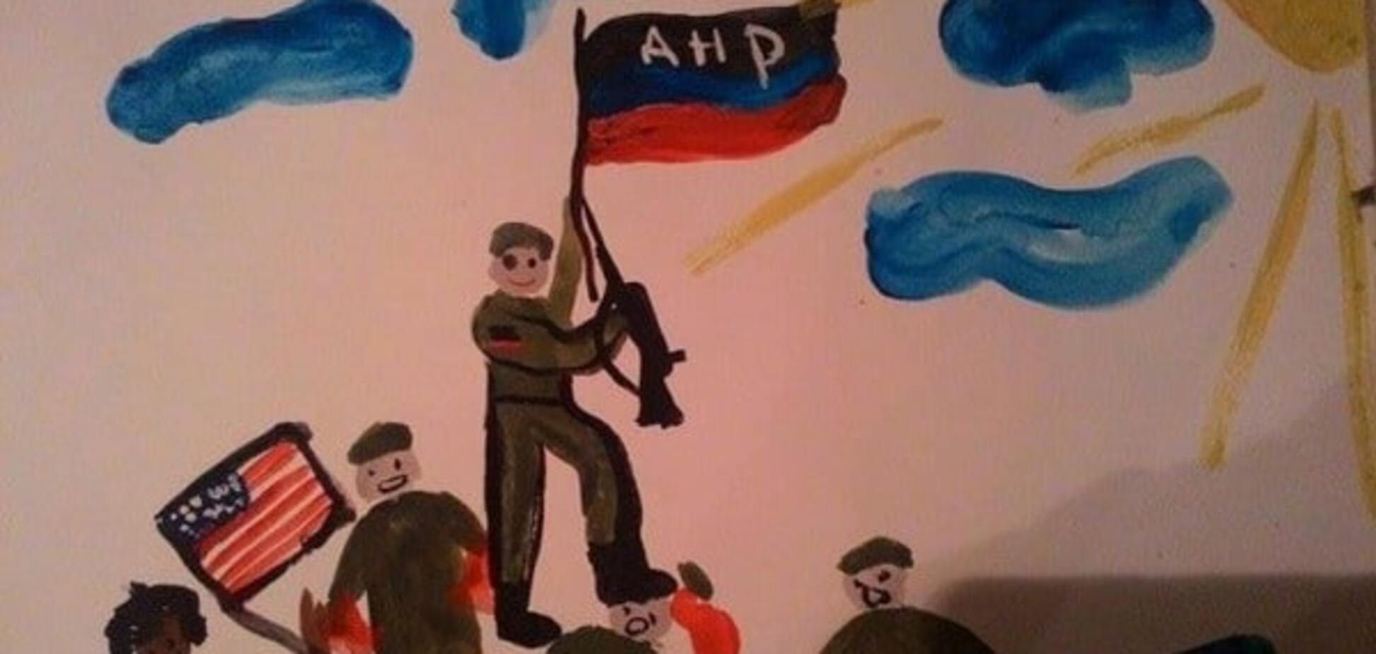 Сжигать геев и расстреливать украинцев: дети Донбасса шокировали учителей рисунками