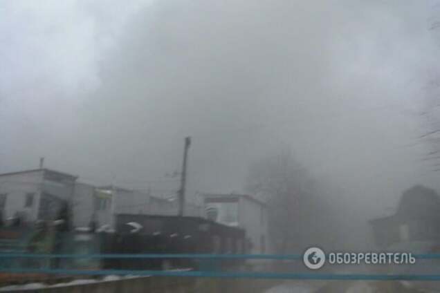 Крупный пожар в Киеве: утром загорелся склад