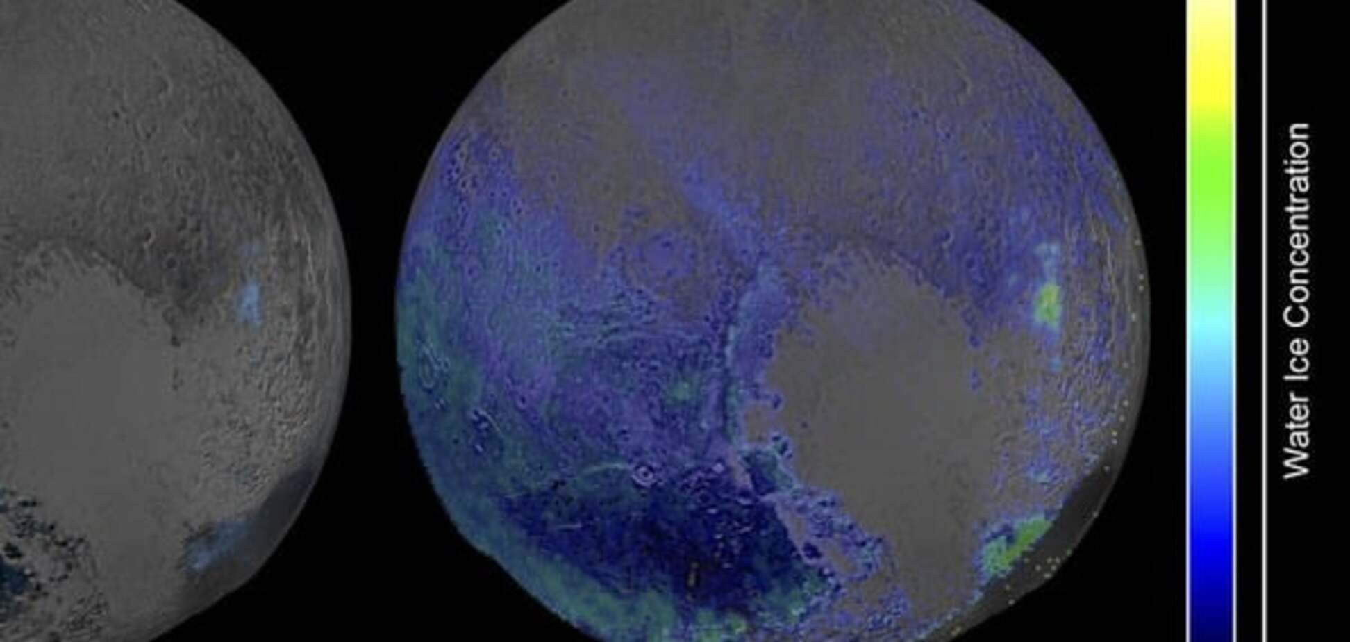NASA опублікувало карту льодів Плутона