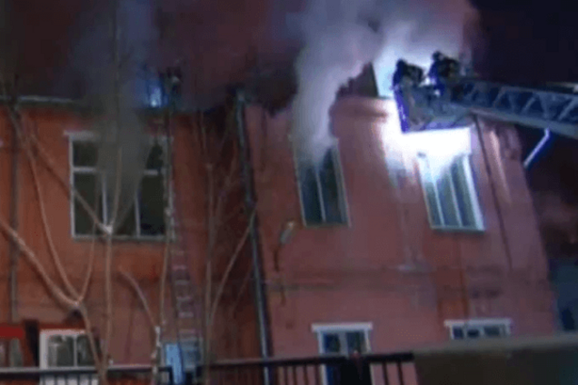 В Москве из-за пожара обрушилось общежитие