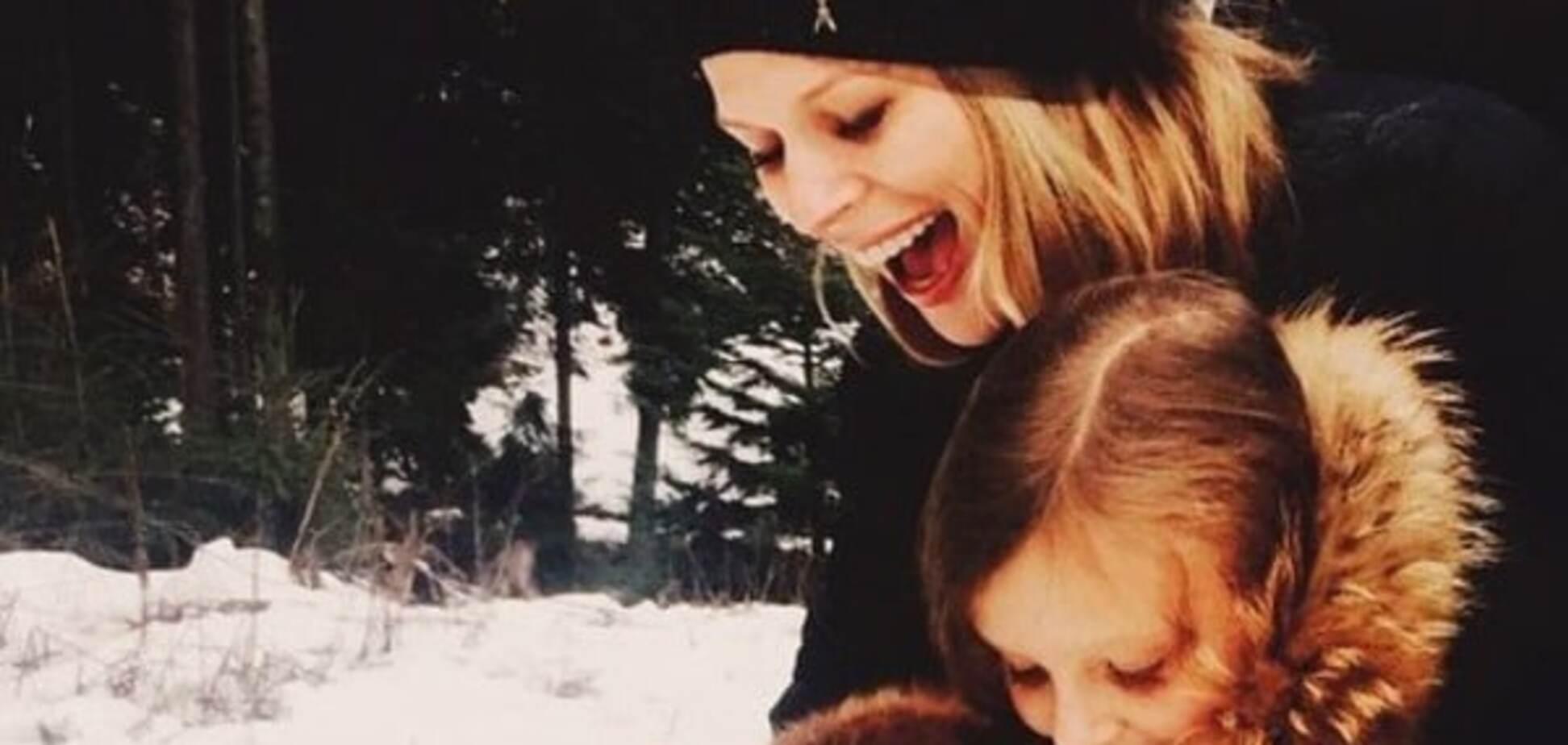 Фреймут с семьей отправилась на праздники в Карпаты