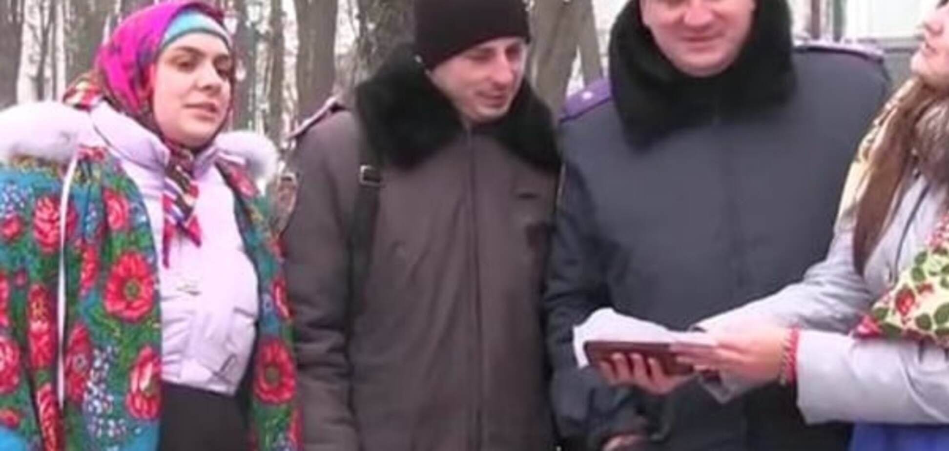 В Харькове устроили рождественское шествие с колядками: видеофакт