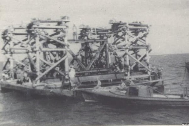 Росархив, мост, Керченский пролив