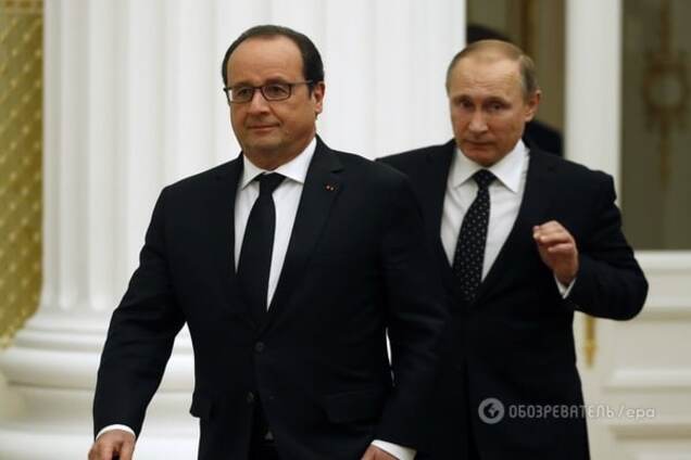 Франсуа Олланд, Владимир Путин