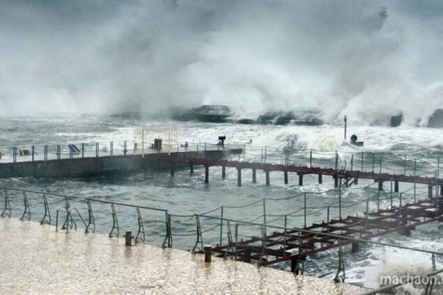 Шторм в Одессе 12 октября