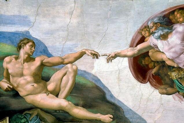 Микеланджело Буонарроти «Сотворение Адама»