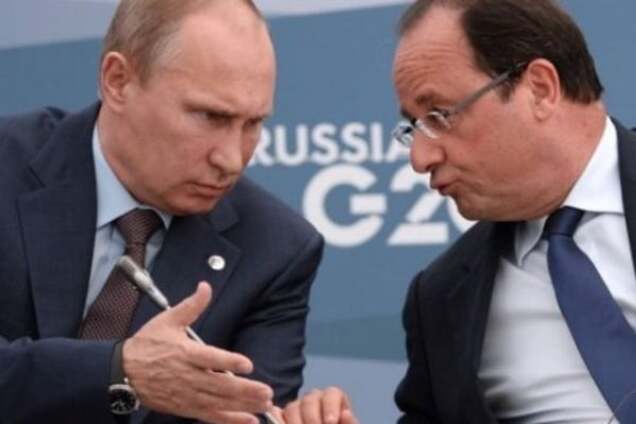 Владимир Путин и Франсуа Олланд