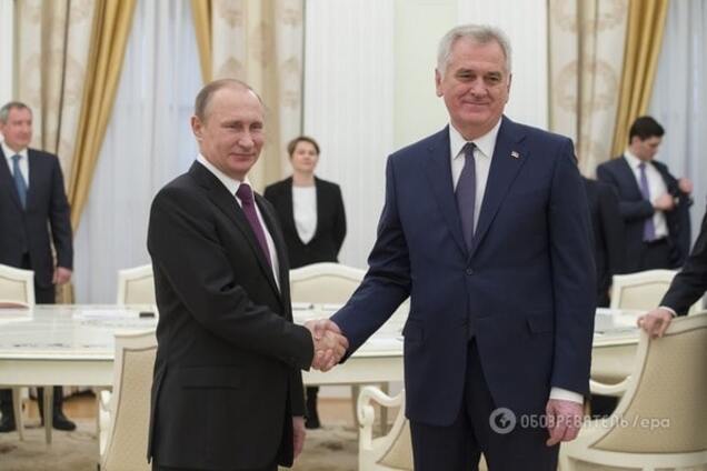 Владимир Путин и Томислав Николич