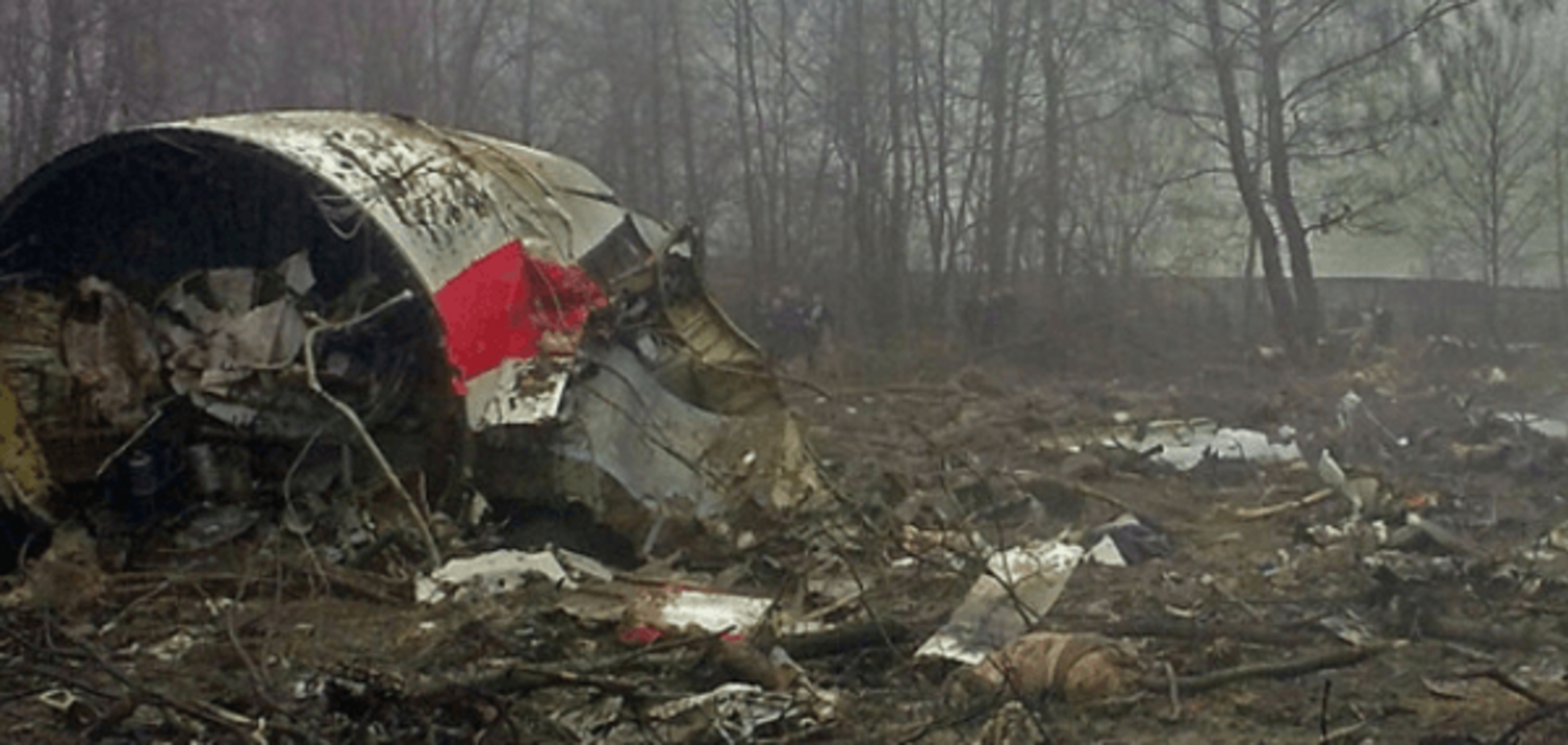 Обломки Ту-154 под Смоленском