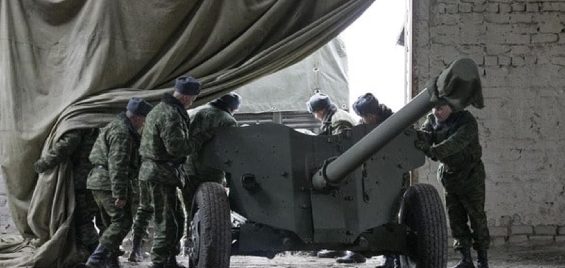 Российская артиллерия на Донбассе