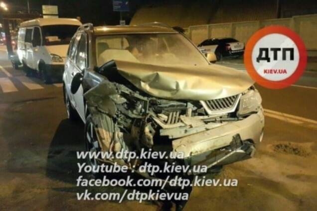 В Киеве произошло пьяное ДТП