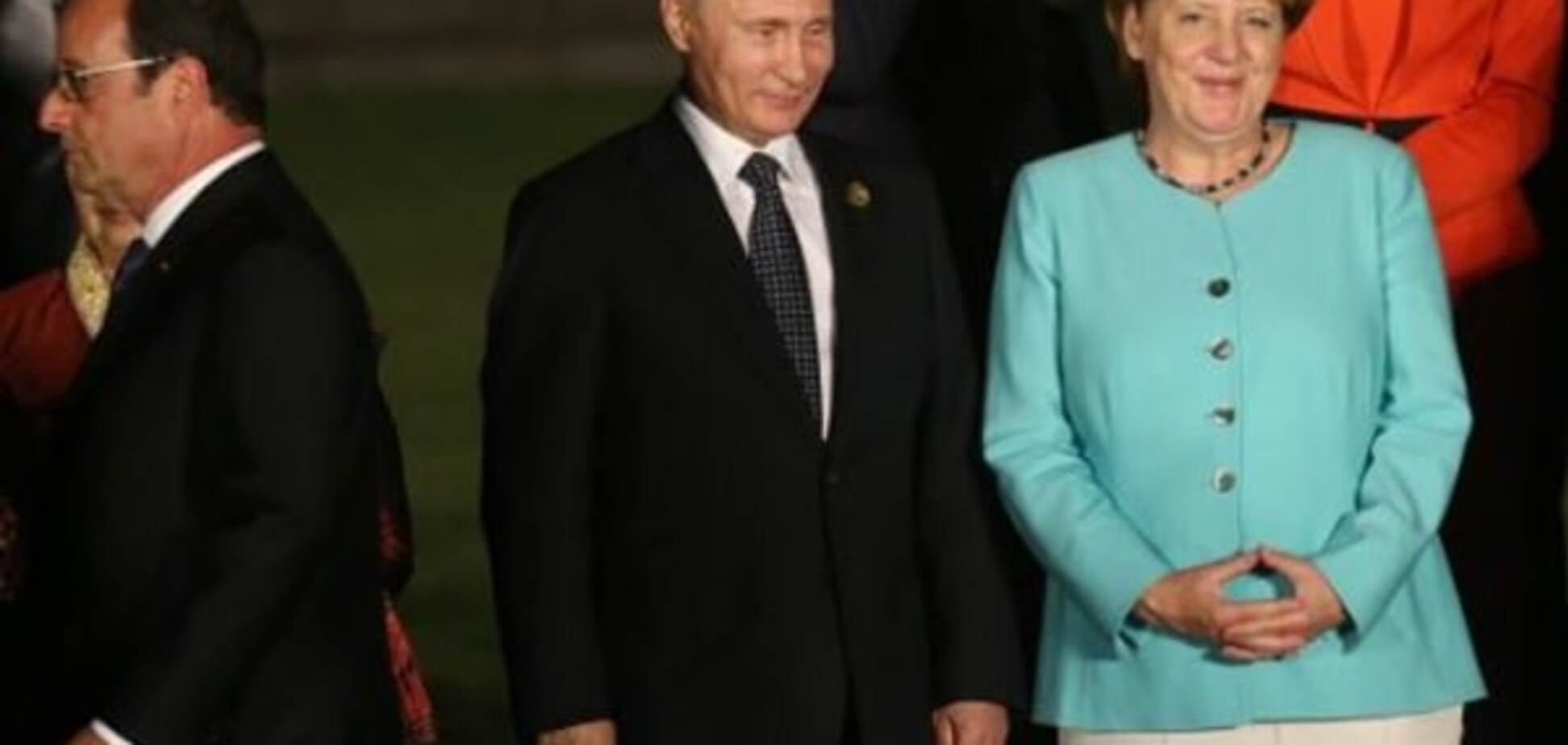 Олланд, Путин, Меркель