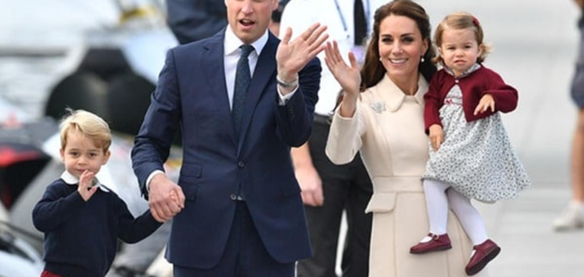 Принц Уильям и Кейт Миддлтон с детьми