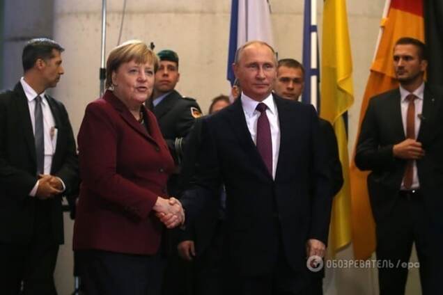 Ангела Меркель и Владимир Путин